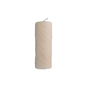 Beeswax Candle - Linen Look